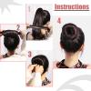 4 Pcs Magic Donut Hair Accessory - Ballet Bun Maker for Women and Kids (4 Black) view 2
