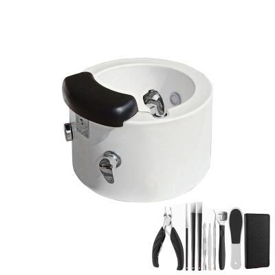 AYHARYLH Acrylic Footbath Foot Bath Spa with Heat and Massage Pedicure Bowl with Heat and Massage Colorful Lamp Footbath Home Foot Bath (Size : Bath+Pedicure Tool)