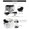 AYHARYLH Acrylic Footbath Foot Bath Spa with Heat and Massage Pedicure Bowl with Heat and Massage Colorful Lamp Footbath Home Foot Bath (Size : Bath+Pedicure Tool) view 4