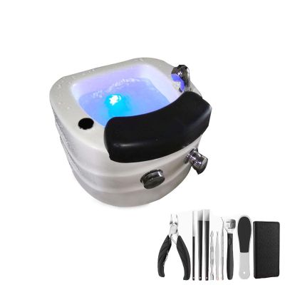 AYHARYLH Spa Footbath Massager with Heat and Massage Colorful Lamp Footbath Relaxing Foot Spa Soak, Heat Therapy for Ultimate Comfort and Stress Relief (Size : Bath+Pedicure Tool)