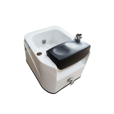Acrylic Massage Footbath Deep Foot Bath Spa with Massage Acrylic Pedicure Sink Used in Beauty Salons and Nail Salons Salon Acrylic Pedicure Bowl (Color : White, Size : with Water Pump)