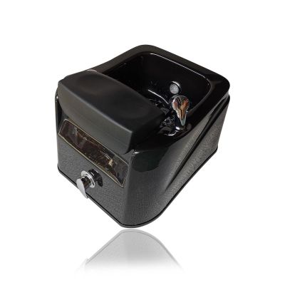 AYHARYLH Acrylic Massage Footbath Deep Foot Bath Spa with Massage Acrylic Pedicure Sink Used in Beauty Salons and Nail Salons Salon Acrylic Pedicure Bowl (Color : Black, Size : with Water Pump)