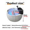 AYHARYLH Acrylic Footbath Spa Foot Bath Pedicure with Heat and Massage Colorful Lamp Footbath Used in Beauty Salons and Nail Salons Round Footbath (Color : with Water Pump) view 2