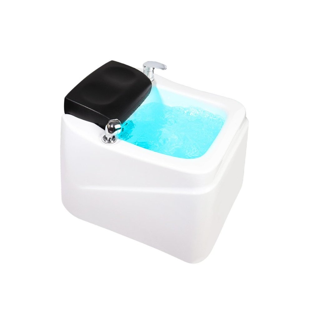 AYHARYLH Acrylic Massage FootbathFoot Massagerwith Heat and Massage Colorful Lampwith Pedicure Foot RestFeet Soaking TubPedicure Bowl Nail Salon Bathtub(Without Water Pump)