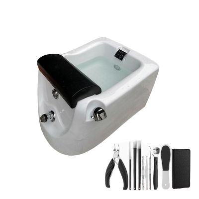 AYHARYLH Acrylic Footbath Portable Foot Spa Bathtub Foot Baths & Spas Adjustable Temperature with Heat and Massage Pedicure Bowl Colorful Lamp for Home Spa Treatment (Color : with Water Pump)