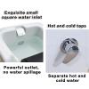 AYHARYLH Acrylic Footbath Portable Foot Spa Bathtub Foot Baths & Spas Adjustable Temperature with Heat and Massage Pedicure Bowl Colorful Lamp for Home Spa Treatment (Color : with Water Pump) view 3