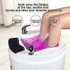 AYHARYLH Acrylic Massage Footbath Pedicure Foot Spa with Pedicure Foot Rest with Pedicure Foot Rest Feet Spa Tub Colorful Lamp Foot Baths & Spas Pedicure Spa with Heat (Size : Single Bath) view 3