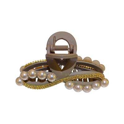 1PCS Grab Clip Pearl Hair Clips Banana Jaw Clips Jumbo Claw Clip Set Rhinestone Jaw Clip Barrette Clamps Hair Accessories Gift