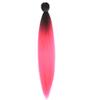 BALINGHAIR Braiding Hair Pre-Stretched High Temperature Synthetic Fiber Braid Hair Ombre Black to Peach Red (B3-1Pack) view 2