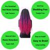 BALINGHAIR Braiding Hair Pre-Stretched High Temperature Synthetic Fiber Braid Hair Ombre Black to Peach Red (B3-1Pack) view 4