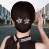 AILYFIRMO Rhinestone Flower Hair Clip, French Twist Bun Hairstyle Shaper,Lazy Hair Curler Deft Bun Maker,for Long Thick Hair Accessories for Women Girls (Style F) view 3