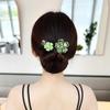 AILYFIRMO Rhinestone Flower Hair Clip, French Twist Bun Hairstyle Shaper,Lazy Hair Curler Deft Bun Maker,for Long Thick Hair Accessories for Women Girls (Style D) view 4