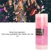 Glitter Stick Gel, Shiny Body Glitter Stick Multipurpose Easy to Clean Cosmetic Long Lasting for Adults Kids for Concert () view 2