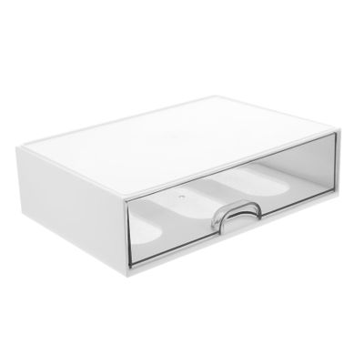 DEARMAMY Type Desktop Organizer Compact Makeup Sundries Storage Case for Home Office Stylish Tabletop Storage Box with Dividers for Cosmetics Stationery Items