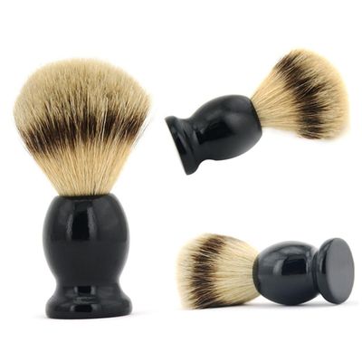 Beatifufu Plastic Shaving Brush Set Rack Beard Brush for Men Lightweight and Easy to Clean for Home Shaving Needs Black High-end Design