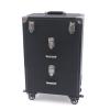 CHALIGHT Professional Rolling Makeup Case Train Case Cosmetic Organizer Trolley Lockable Rolling Make-ups Case Storage Cart Makeup Train Case Cosmetology Case On Wheels (Black|3 trays|Type C) view 1