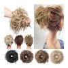 yixinzi-2024 Hair Piece Fluffy Tousled Updo Messy Hair Bun Hairpiece, Synthetic Curly Bun Hair Extensions with Elastic Band Instant Ponytail Hairpiece for Women Hair Buns (Color : M4) view 1