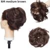 yixinzi-2024 Hair Piece Fluffy Tousled Updo Messy Hair Bun Hairpiece, Synthetic Curly Bun Hair Extensions with Elastic Band Instant Ponytail Hairpiece for Women Hair Buns (Color : M4) view 2