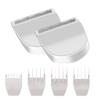 2 Pack Professional Peanut Clipper/Trimmer Snap On Replacement Blades #2068-300 - Compatible with Wahl Peanut Hair Clipper/Trimmer, White view 1