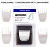 2 Pack Professional Peanut Clipper/Trimmer Snap On Replacement Blades #2068-300 - Compatible with Wahl Peanut Hair Clipper/Trimmer, White view 4