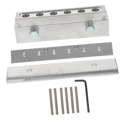 DOITOOL 1 Set 6 Hole Lipstick Mold Lip Tint Lipstick Maker Diy Aluminum Alloy Lip Stick Mold Bracket Manual