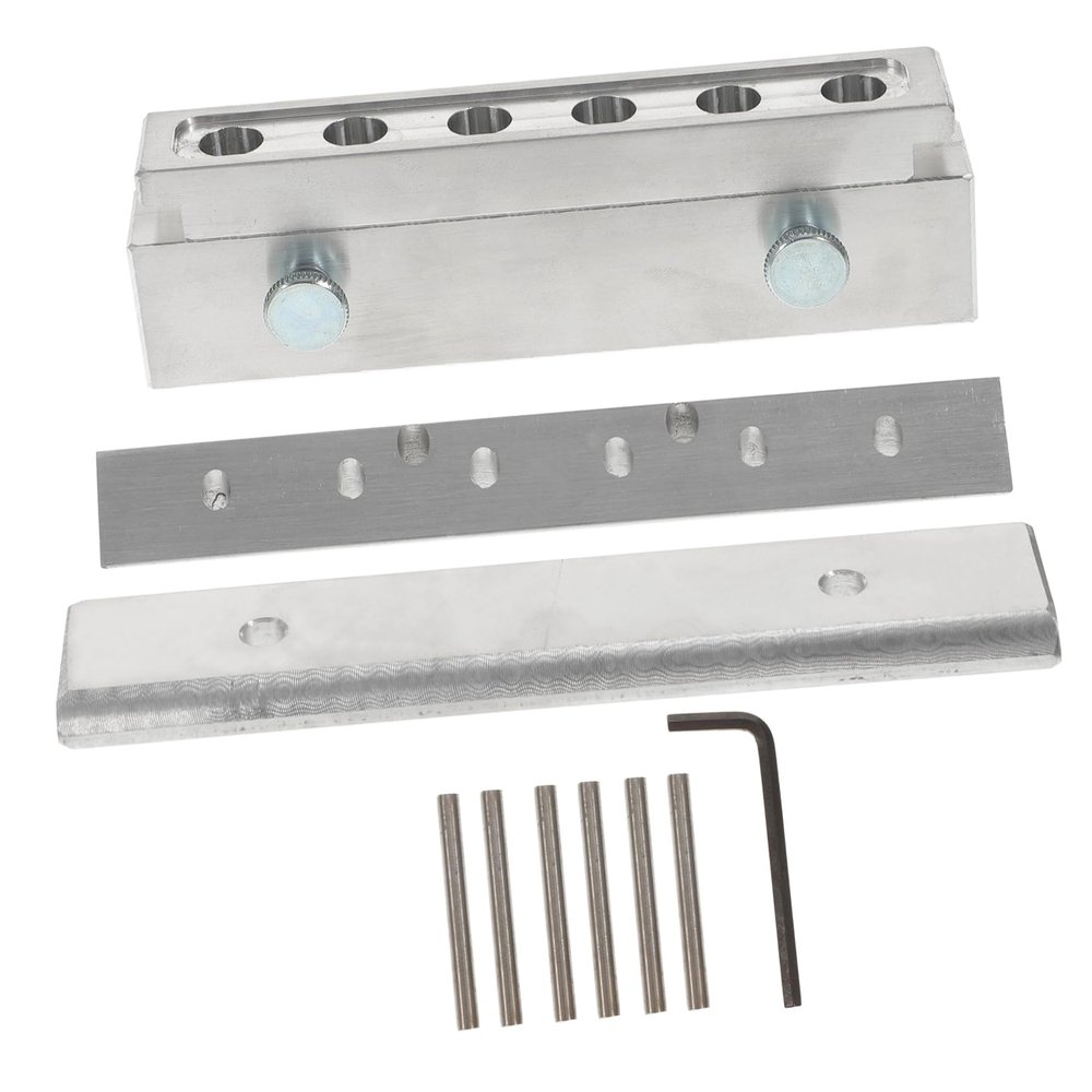 DOITOOL 1 Set 6 Hole Lipstick Mold Lip Tint Lipstick Maker Diy Aluminum Alloy Lip Stick Mold Bracket Manual