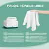 Disposable Face Towels,Extra Thick Soft Clean Facial Towels,Super Absorbent,Biodegradable Dry Wipes,Cruelty-Free Facial Washcloth for Sensitive Skin,Travel,Makeup Remover,100 Count,7.9"12" view 4