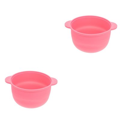 Lurrose 2pcs Non-Stick Silicone Wax Melting Bowl for Hair Removal Wax Warmer Container for Home and Salon Use