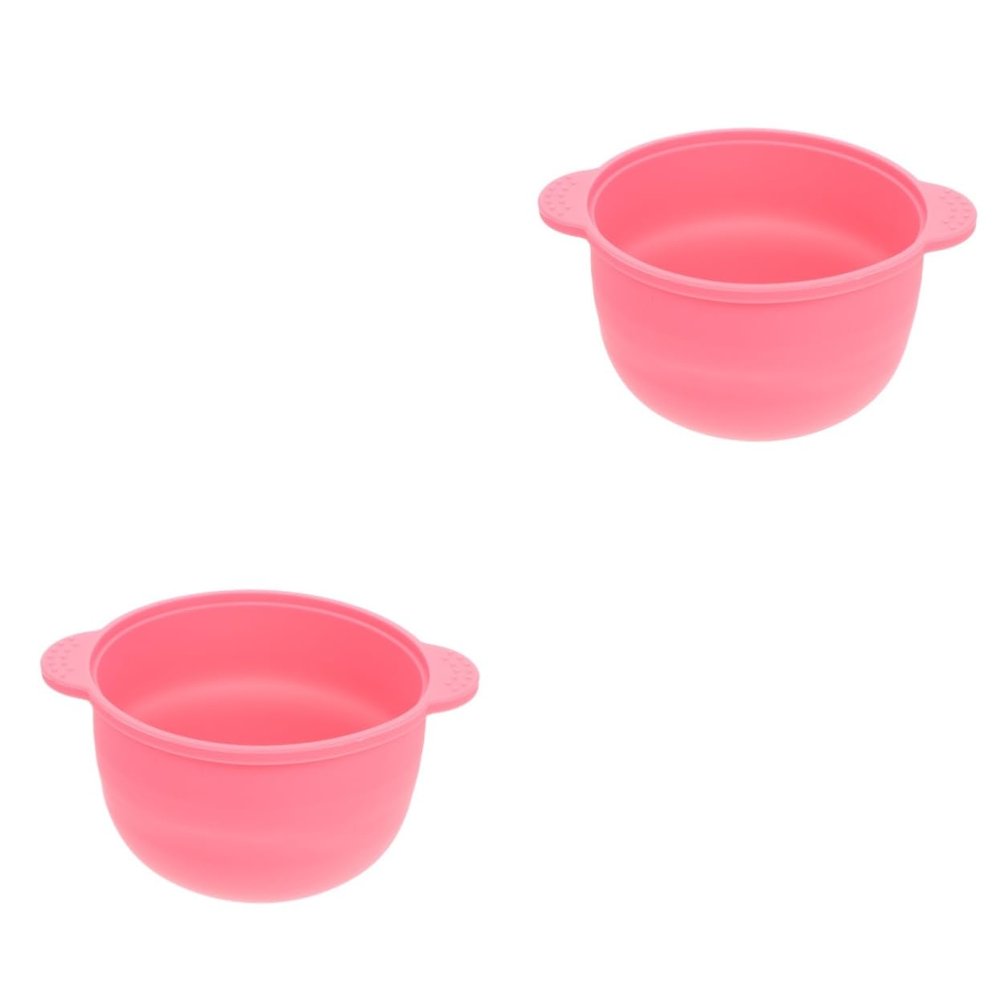 Lurrose 2pcs Non-Stick Silicone Wax Melting Bowl for Hair Removal Wax Warmer Container for Home and Salon Use