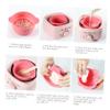 Lurrose 2pcs Non-Stick Silicone Wax Melting Bowl for Hair Removal Wax Warmer Container for Home and Salon Use view 2