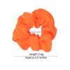 Neon Scrunchies for Hair 80s 90s, 4Pcs Silk Satin Scrunchy Hair Elastics Ties Scrunchies Hair Elastics Bands Ponytail Holder Neon Hair Accessories for Women Girls 80s 90s Party Outfit view 2