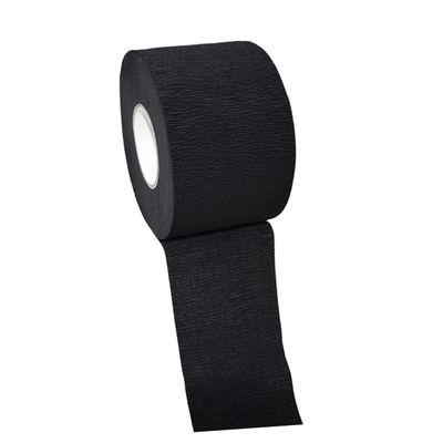 Beatifufu 5rolls Disposable Neck Papers for Hairstyling Black Collar Paper for Hair Cutting Durable Convenient Neck Strips for Salons and Home Use