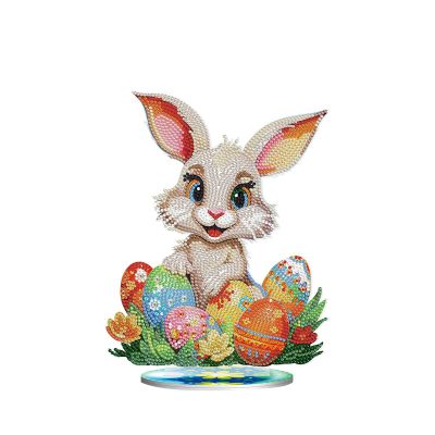 Cakina Ds9 Ornament Decorative Tabletop PVC Stand Up Plaque With Sparkling Rhinestones Beautiful Easter Ornament For Home Decor 10ml Geometric Sculpture (D, One Size), Mq3WhLqPc