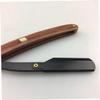 BIUDECO 2pcs Barber Razor Wooden Handle Steel Shaving Razors for Men Safe Vintage Stand view 3