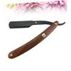 BIUDECO 2pcs Barber Razor Wooden Handle Steel Shaving Razors for Men Safe Vintage Stand view 4