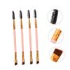 Beatifufu 6pcs Double-ended Eyebrow and Lash Makeup Tools Precision Brow Brushes for Easy Application Portable Spoolie and Eyelash Comb for Beginners and Professionals Soft and Design view 3