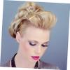 Gogogmee 12pcs Metal Hair Side Combs Teeth Bridal Hair Accessories for Weddings Parties and Special Events Elegant Golden and White Design view 4