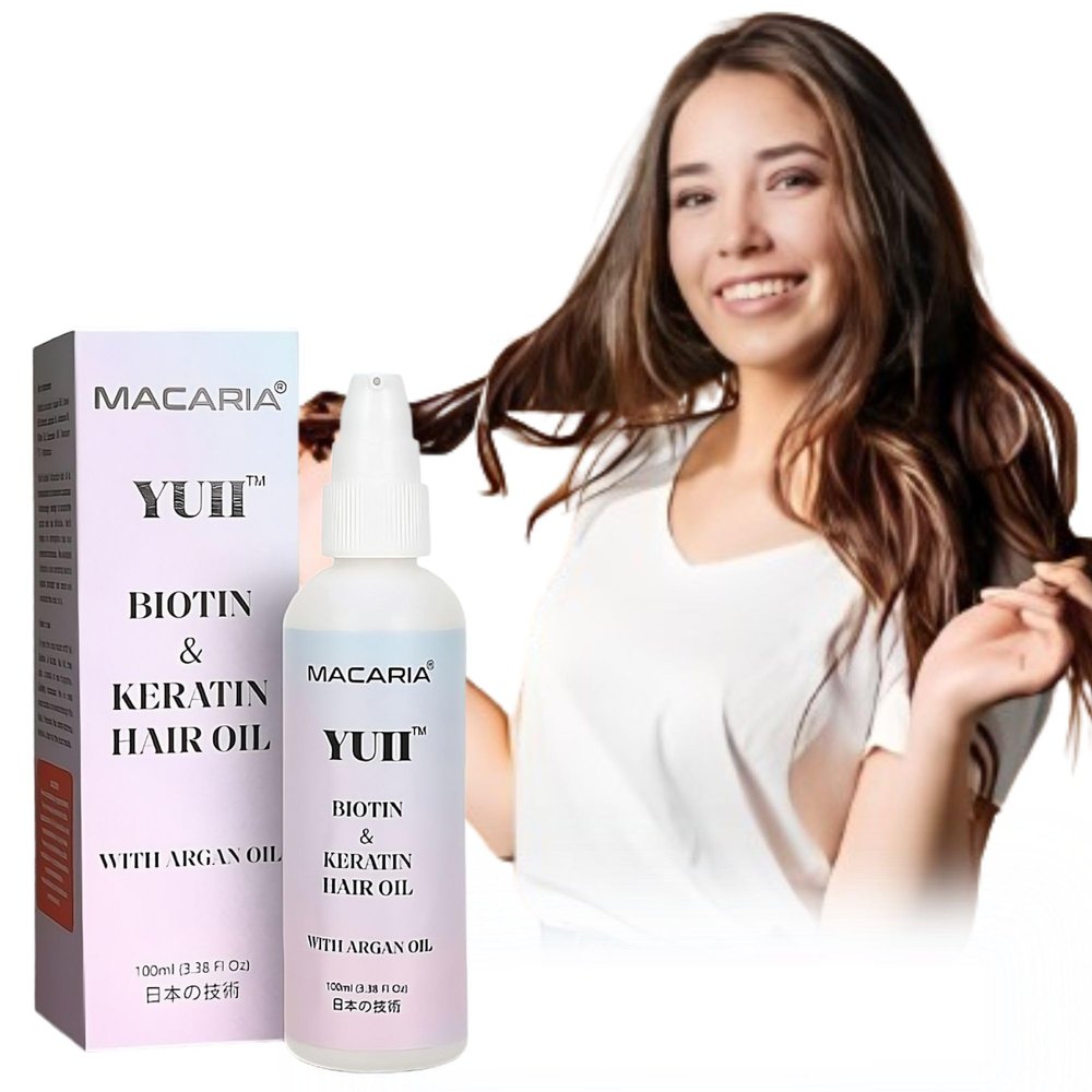 MACARIA Yuii Biotin Hair Serum Spray Oil Men & Women By Japanese Technology