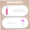 Beatifufu 8pcs Diamond Eyelash Comb Wands Set for Mascara Application Easy to Clean Comfortable Grip for Eyelash Extensions and Makeup Use for Women and Girls view 2