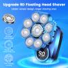 Electric Head Shaver for Bald Men, 6 in 1 Electric Head Razors for Men Shaving, Waterproof Bald Head Beard Shavers for Men with Grooming Kit, LED Display Rechargeable Rotary Shaver for Wet/Dry Shaving view 2