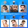 Electric Head Shaver for Bald Men, 6 in 1 Electric Head Razors for Men Shaving, Waterproof Bald Head Beard Shavers for Men with Grooming Kit, LED Display Rechargeable Rotary Shaver for Wet/Dry Shaving view 4