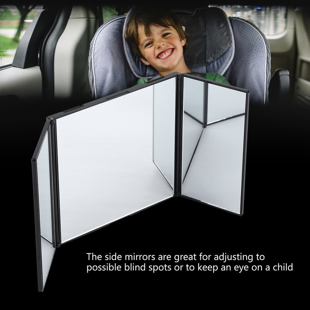 360 Mirror Self Cut,Foldable Makeup Mirror Automobile Car Interior Sun Visor Easy Mounted Decorative Accessory