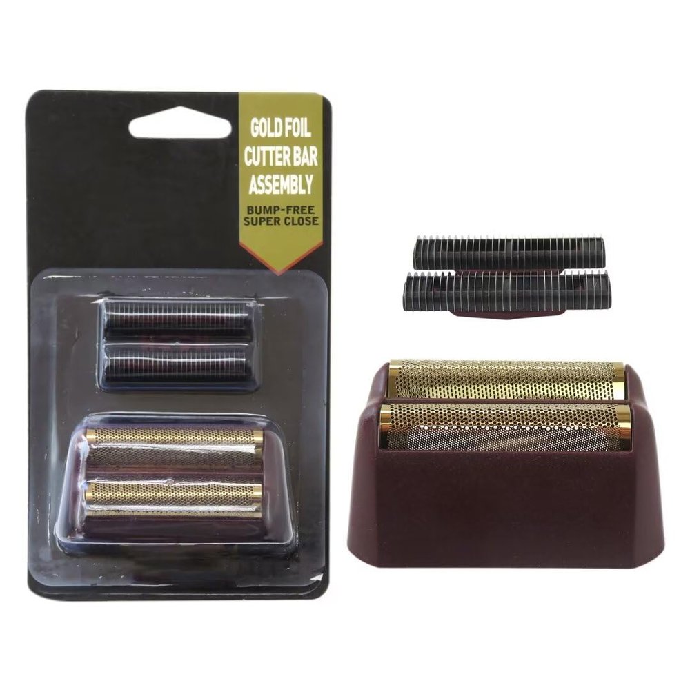 Upgraded Replacement Foil & Cutter Bar Assembly For Wahl 5 Star Shaver - Red Gold