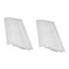 Housoutil 2sets Nets for Makeup Brushes Makeup Brush Mesh Cover Protect Your Makeup Brush Elastic Brush Protector Cosmetic Brush Cover White 100pcs*2 view 1