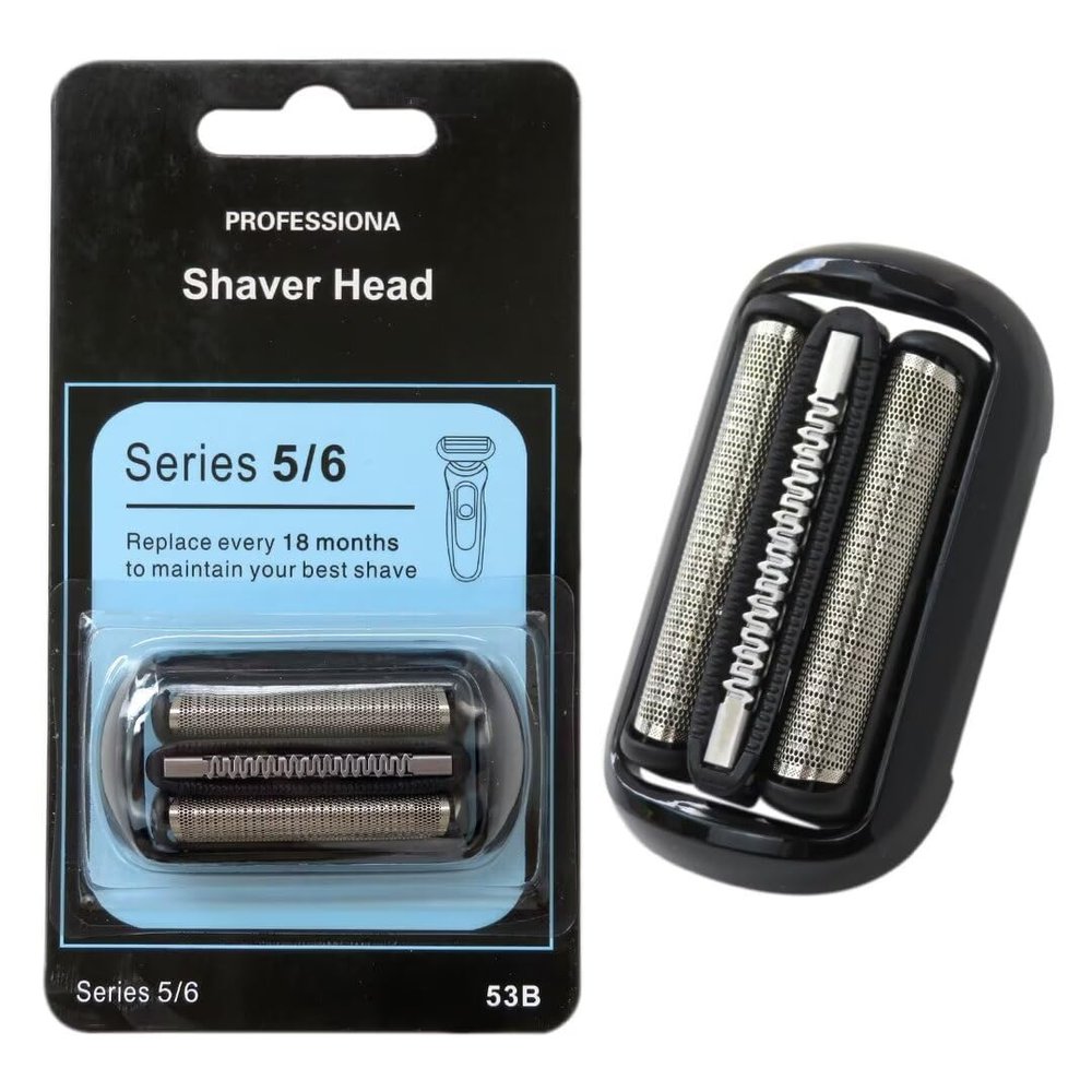 2024 New Version 53B 6020s, 6040cs, 6075cc, 6072cc, 6090cc Series 5/6 Electric Shaver Head w/Sealed Packaging Replacement for Br aun 50-R1000s/50-B1300s/50-R1320s/50-R1300s/