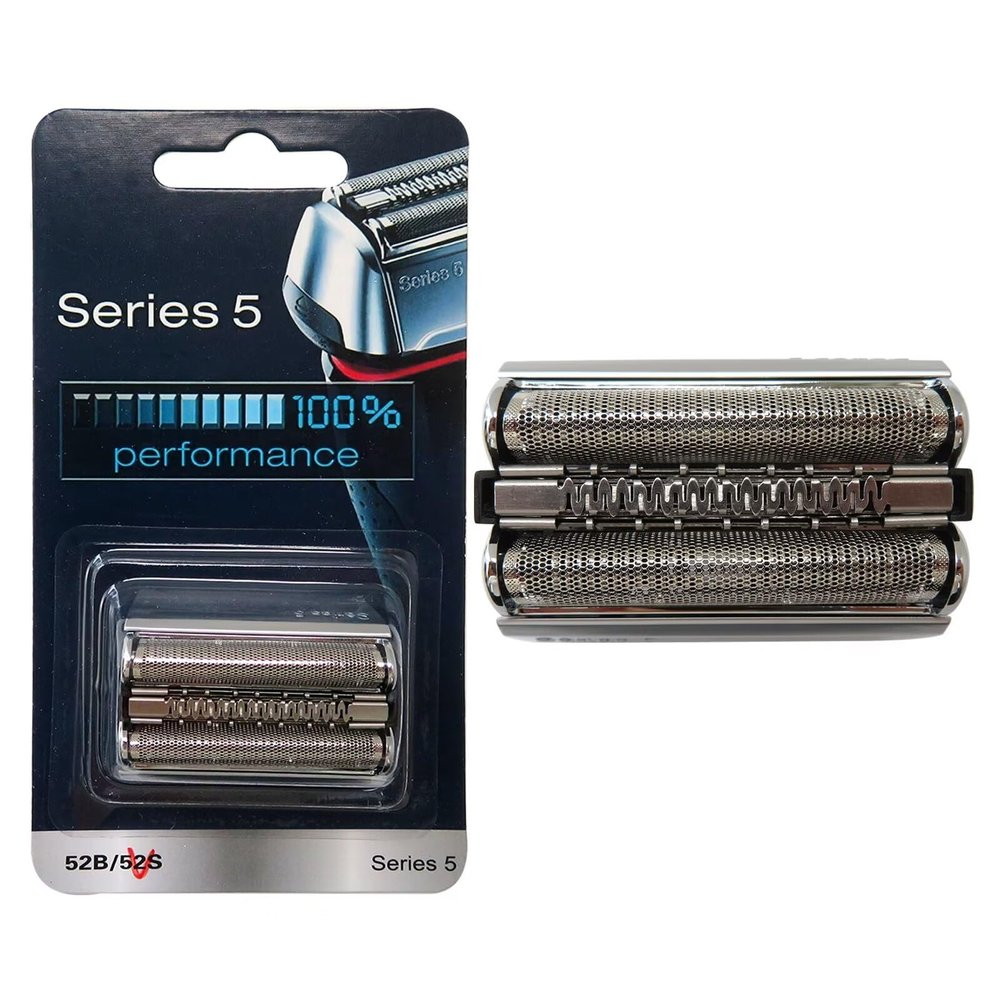 2024 New Version 52S 5070cc, 5090, 5090cc Electric Shaver Head w/Sealed Packaging Replacement for Br-aun 52S Series 5 Foil And Cutter Cassette(Silver)