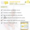 BCL Spa Lemon Lily Sugar Scrub - Professional Radiance-Boosting Body Scrub for Dull Skin, Self Care Body Exfoliator, Made in USA, 16 oz view 4
