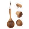 Healeved 2pcs Bath Water Scoop Sauna Room Ladle Kitchen Water Scoop Tea Ceremony Spoon Bathing Ladle Kitchen Gadgets Household Water Scoop Bathing Spoon Long Handle Shengshui Wood view 2
