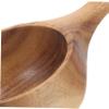 Healeved 2pcs Bath Water Scoop Sauna Room Ladle Kitchen Water Scoop Tea Ceremony Spoon Bathing Ladle Kitchen Gadgets Household Water Scoop Bathing Spoon Long Handle Shengshui Wood view 3
