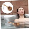 Healeved 2pcs Bath Water Scoop Sauna Room Ladle Kitchen Water Scoop Tea Ceremony Spoon Bathing Ladle Kitchen Gadgets Household Water Scoop Bathing Spoon Long Handle Shengshui Wood view 4